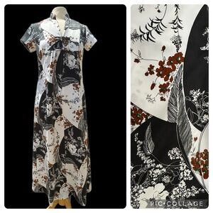 Vintage Dress 1960s 1970s Hawaiian Dress size 10